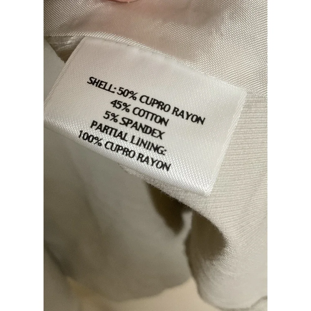 NWT Eileen Fisher Elagant Twill‎ Side-Tie  Cotton Blend Trench Bone Wrap Coat M